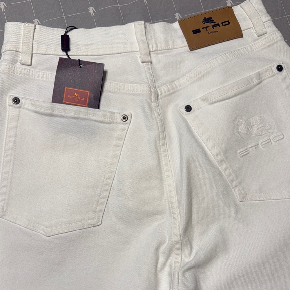 Etro White Jeans Classic Sturdy Denim